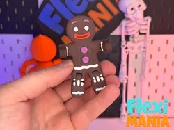 Flexi Gingerbread Man – Christmas Articulated Toy
