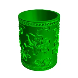 gratuită de Home Decorations & Ornaments STL Descărcare - suport stilou flori de crin - Reapagedk