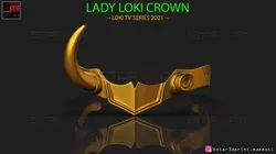 lady loki crown - loki variant - sylvie laufeydottir - high quality model 3D Print Model in Toys 353766