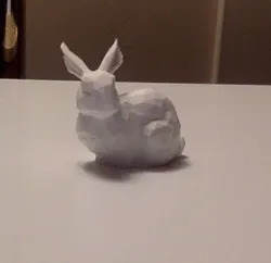 Low poly Stanford bunny