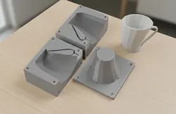 Modern coffe cup mold