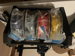 Modular Stackable Filament Storage for 4 Spools (1kg) with Handle
