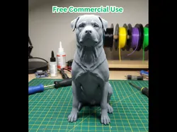 Realistic Rottweiler Sitting Dog Statue