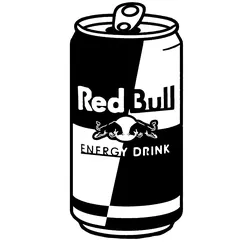 Red Bull Can Silhouette — DXF Laser Cut File