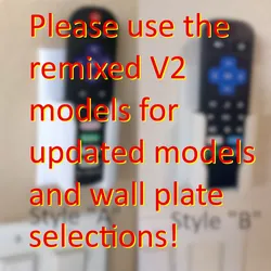 Roku Remote Wall Plate Holder