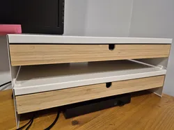 Stacker for IKEA Elloven computor monitor stand