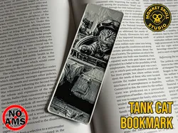 Tank Cat Hueforge Bookmark