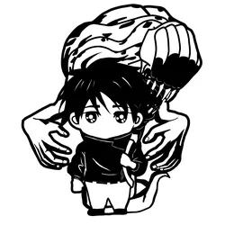 Young Sorcerer with Guardian Spirit — DXF Laser Cut File