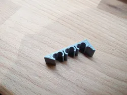 Cable clip, parametric - floor/skirtboard, or under-desk