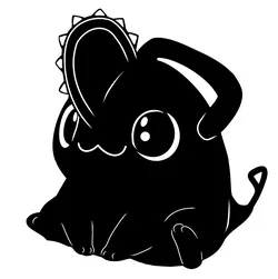 Chainsaw Devil Dog Silhouette — DXF Laser Cut File