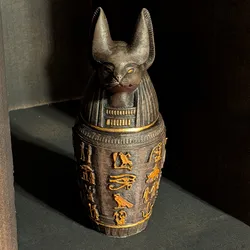Egyptian Canopic Jar: Duamutef (The Jackal-Headed)