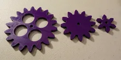 Gears with 6, 12 and 18 Spurs.