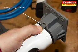 Typ2-Halter für Elektroauto / Wallbox