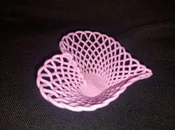 Valentine Heart Shaped Woven Bowl Basket