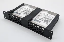 10 Inch Rack 1U 2x 3.5 HDD Mount