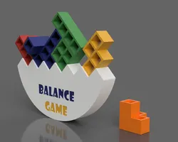 3D Printable Balancing & Stacking Game – No Supports