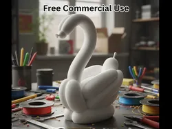 Balloon Swan Statue