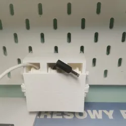 cable organizer for the IKEA Skådis board