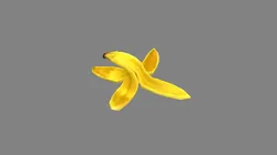 cartoon banana peel - tilt