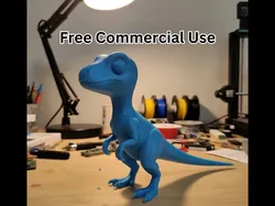 Cute Semi-Realistic Velociraptor Statue