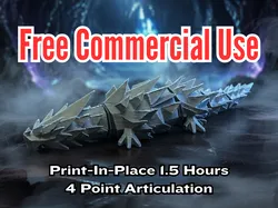Diamond Dragon Articulated Print-In-Place Toy