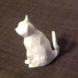 Low poly cat