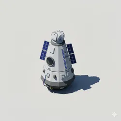 Low Poly Space Capsule