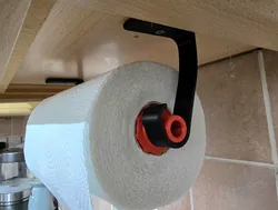 Minimalist Under-Shelf Kitchen/Paper Towel Holder (Updated Slimmer)