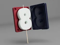 Molds for Casting Digits 0–9
