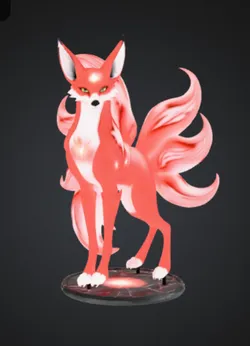 Nine-Tailed Kitsune Fox Spirit – Mythical Fantasy Creature