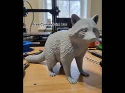 Raccoon Statue