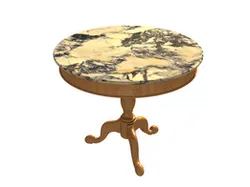 Round Cabriol Leg Tables