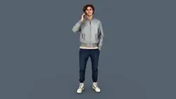 Young Tall Guy Talking by Phone