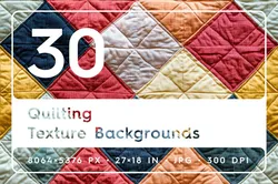 30 Quilting Texture Backgrounds CG Textures in Fabric 544567