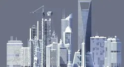 3D Generic Skyscrapers 3D model