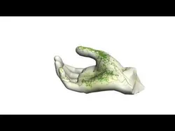 3Dfoin - Hand Animated Statue Low-poly 3D model