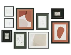 Abstract painting gallery wall 3D model