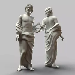 Apollo Statue 3D model