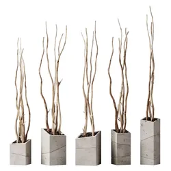 Branch decor vase slice n2 3D model