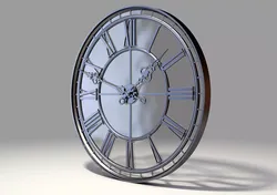 Classic Glass Tower Clock 3D model