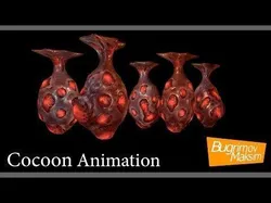 Cocoon blood vessel Low-poly 3D model