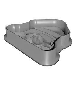Coffee Bean Sack Cookie Cutter & Stamp Set, 6-Piece, Breakfast, Fondant, S/M/L Sizes PRODUCT_1048