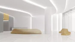 Contemporary lobby in business center 3D model