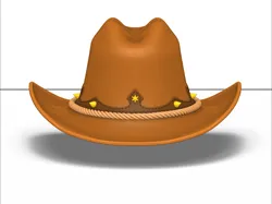 Cosplay STL Download - cowboy hatby ArtistVN