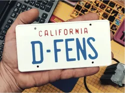 D-fens car plate