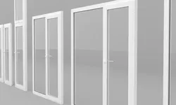 Detailed metal-plastic windows and doors 3D model