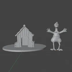 Ginger - Chicken Run - 3D Model