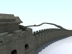Great Wall of China Low-poly 3D model