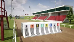 Greyhound Racecourse Pack Low-poly 3D model