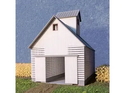 HO Scale Corn Crib